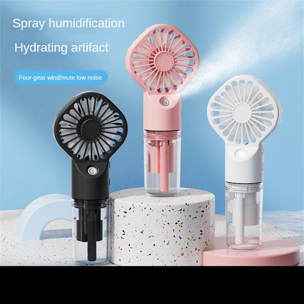 Strong Power Spray Humidification Small Fan Humidification Usb Charging Portable Fan Icy And Refreshing Fan Water Supplement - Heritage cosmetics and beauty care