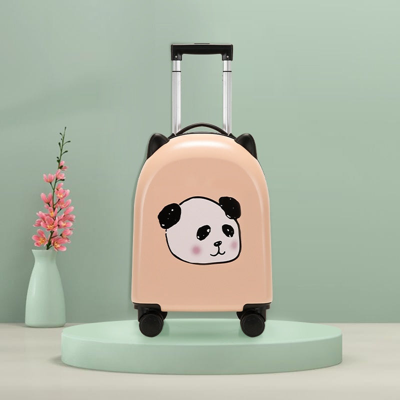 18-inch Trolley Case Printed Pattern Luggage Small Children Suitcase Boarding Bag Suitcase - Heritage cosmetics and beauty care