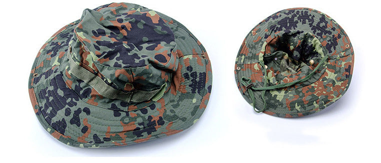 Camouflage Summer Fisherman Outdoor Sunscreen Hat - Heritage cosmetics and beauty care