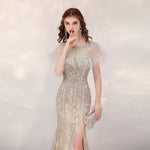 Women's Fashion Heavy Walking Party Evening Dresses Heritage cosmetics and beauty care