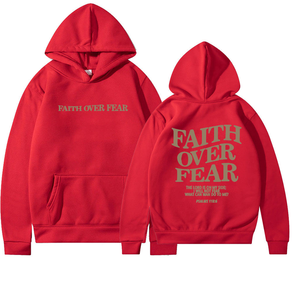 Faith Over Fear Men's And Women's Hoodies Sweater - Heritage cosmetics and beauty care