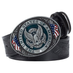 Eagle Buckle Genuine Leather Men's Casual Belt Leisure Fashion Clothing Accessories - Heritage cosmetics and beauty care