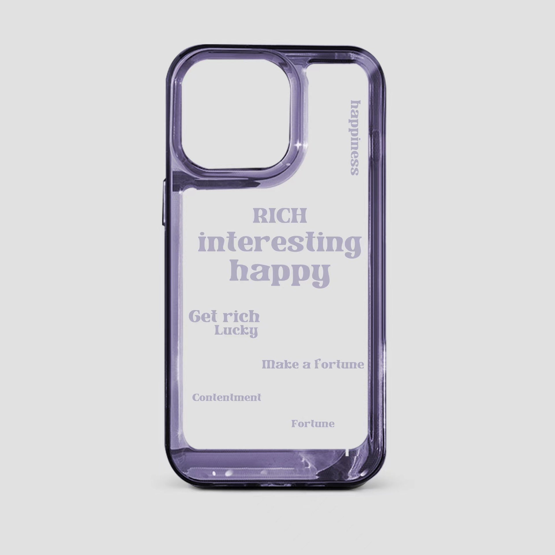 Transparent Acrylic Space Phone Case Dark Purple Heritage cosmetics and beauty care