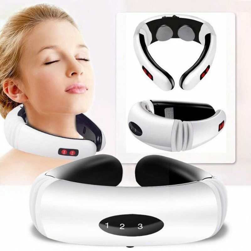 Electric neck massager with far infrared thermal pain relief tool for health care, for health care intelligent neck and back massager - Heritage cosmetics and beauty care