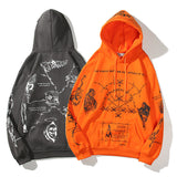 Covered In Graffiti And Embroidered Hip-hop Hoodies - Heritage cosmetics and beauty care