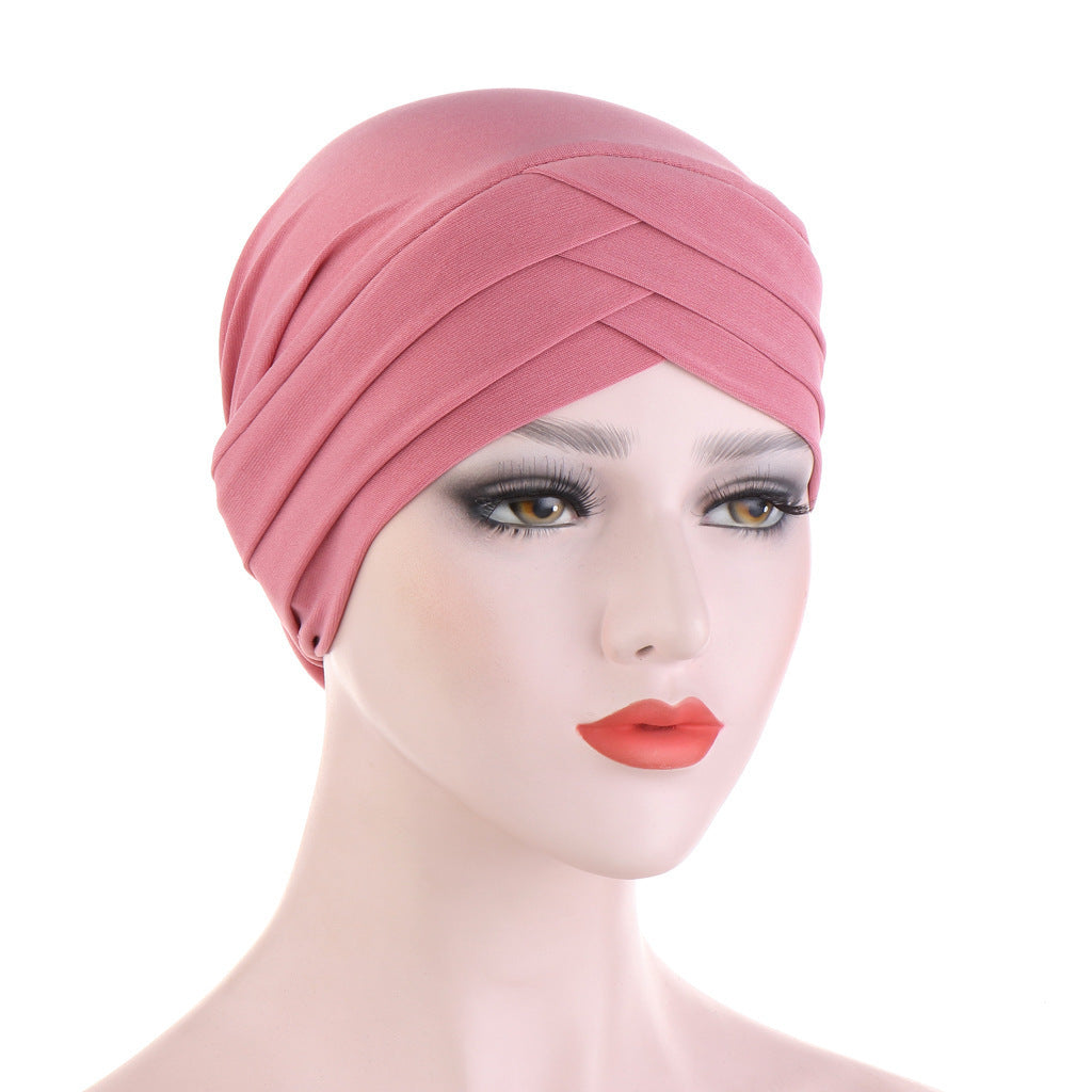 Three Crossed Indian Hats In Stretch Cloth Forehead - Heritage cosmetics and beauty care