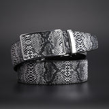 Fashion Vintage Men's Automatic Buckle Leather Belt - Heritage cosmetics and beauty care