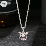 Ins Zodiac Smart Necklace Micro-inlaid - Heritage cosmetics and beauty care