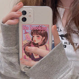 Fashion Personality Ladies Smoking Girl Phone Case Heritage cosmetics and beauty care