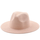 Large-Brimmed Straw Hat Men'S And Women'S Beach Jazz Hats - Heritage cosmetics and beauty care