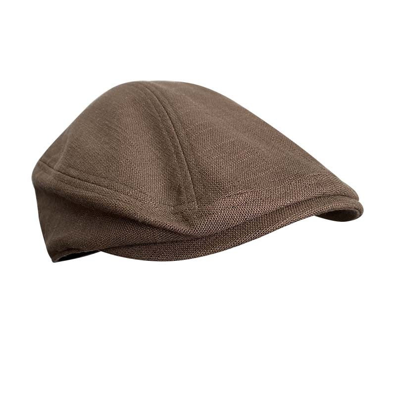 Single Layer & Thin Peaked Hat Vintage Linen Beret Springsummer Breathable Peaked Hat Men's And Women's Hats - Heritage cosmetics and beauty care