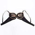 Women Nightclub Black Finger Bra - Heritage cosmetics and beauty care