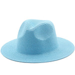 Large-Brimmed Straw Hat Men'S And Women'S Beach Jazz Hats - Heritage cosmetics and beauty care