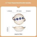 Binaural Soup Household Vintage Noodle Bowl Ramen Ceramic Big Soup Basin Tableware - Heritage cosmetics and beauty care