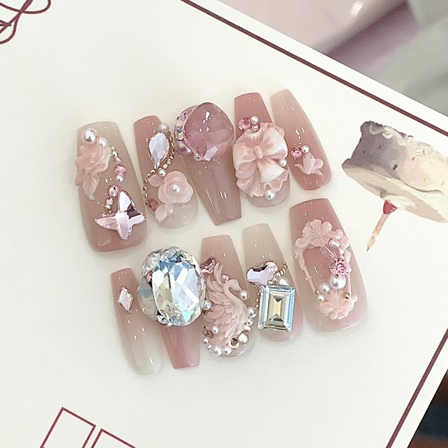 Fairy Light Luxury Advanced Crystal Wear Nail Customization - Heritage cosmetics and beauty care