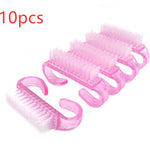 10 Pieces Nail Cleaning Clean Brush Hot sales Tool File Manicure Pedicure Soft Remove Dust Small Angle Clear Tools Sets - Heritage cosmetics and beauty care