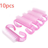 10 Pieces Nail Cleaning Clean Brush Hot sales Tool File Manicure Pedicure Soft Remove Dust Small Angle Clear Tools Sets - Heritage cosmetics and beauty care