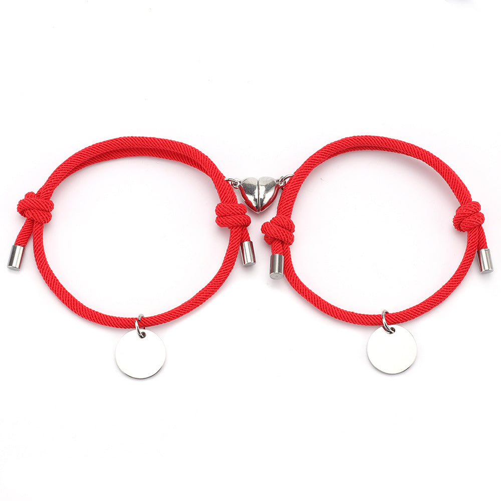 A Pair Of Men And Women Couple Bracelets - Heritage cosmetics and beauty care