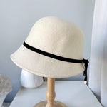 Wool Felt Hats Fine Bow Ladies - Heritage cosmetics and beauty care