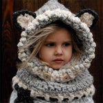 Baby Girls Hats Handmade Kids Winter Hats Wrap Bear Scarf Caps - Heritage cosmetics and beauty care