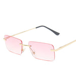 Rimless sunglasses women square - Heritage cosmetics and beauty care