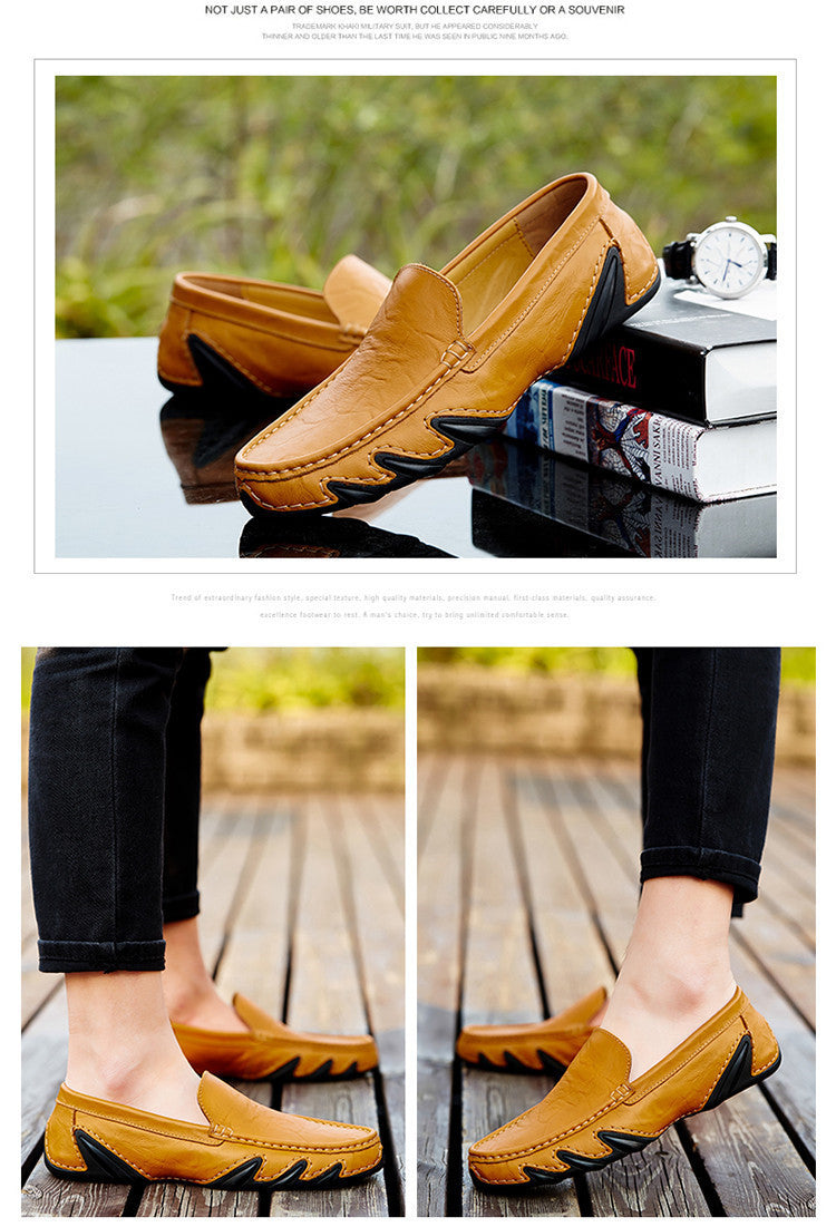 Retro British Style Small Leather Shoes For Men - Heritage cosmetics and beauty care