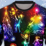 Polyester Round Neck Printed Men's Sweater