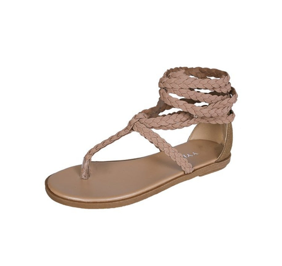 Cross strap sandals - Heritage cosmetics and beauty care