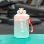 Extra Large Capacity  Cup With Straw Fitness Sports Water Bottle Fitness Big Bottles - Heritage cosmetics and beauty care