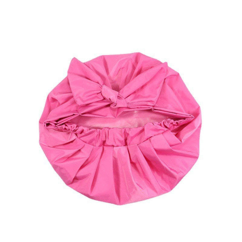 Women's Solid Bow Satin Bath Hat - Heritage cosmetics and beauty care