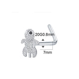 Stainless Steel Nose Stud Ornament Animal Flowers European And American - Heritage cosmetics and beauty care