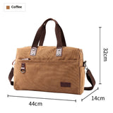 Fashion Men's Retro Canvas Out Luggage Business Travel Handbag - Heritage cosmetics and beauty care