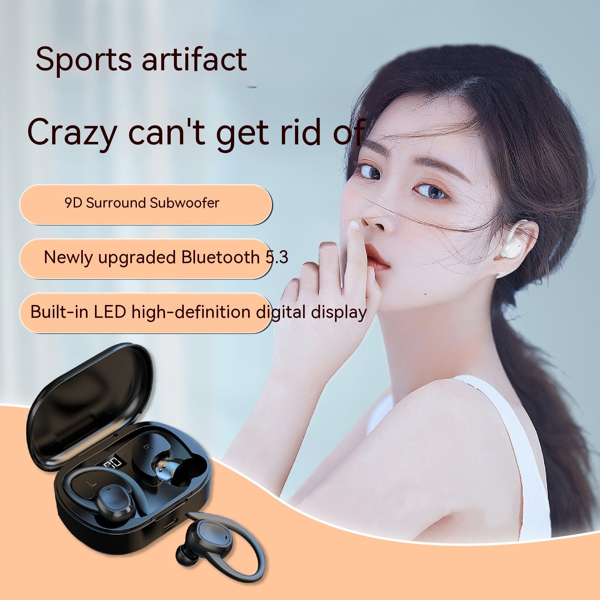 Wireless Sports Ear Hook Earphones Heritage cosmetics and beauty care