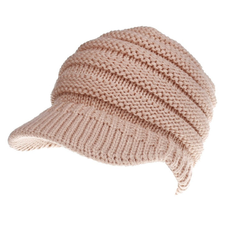 Women Ponytail Beanies Autumn Winter Hats Female Soft Knitting Caps Warm Ladies Skullies - Heritage cosmetics and beauty care