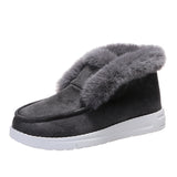 Snow Boots Warm Winter Shoes Plush Fur Ankle Boots Women - Heritage cosmetics and beauty care