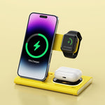 3 IN 1 15W Wireless Charging Charger Magnetic Desktop Night Light Iwatch Fast Charging Stand Gift Customization Heritage cosmetics and beauty care