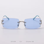 Rimless cut edge sunglasses - Heritage cosmetics and beauty care