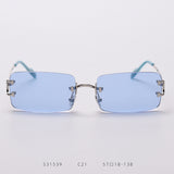 Rimless cut edge sunglasses - Heritage cosmetics and beauty care