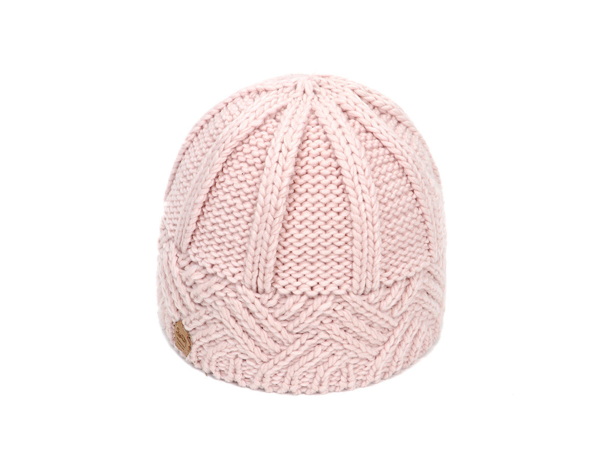 Autumn And Winter Outdoor Plus Velvet Warm Knitted Woolen Hat - Heritage cosmetics and beauty care