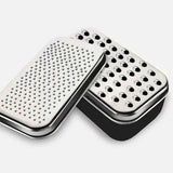 Double-sided Grater Oval Cheese Planer Rectangular Grater Cheese Grater Chopper Ginger Shredder Knife - Heritage cosmetics and beauty care