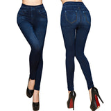 Women Leggings Plus size Faux Denim Jeans Leggings - Heritage cosmetics and beauty care