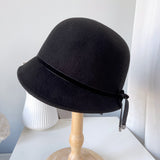 Wool Felt Hats Fine Bow Ladies - Heritage cosmetics and beauty care