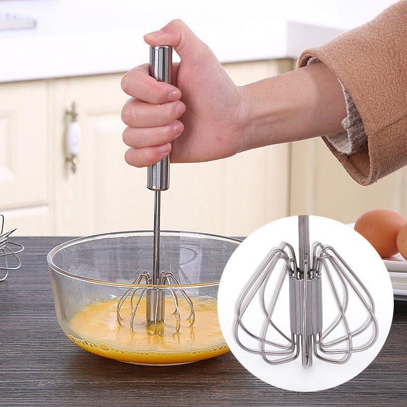 Egg Beater Household Mini Semi-automatic Manual Hand-held Cream Blender Stainless Steel Crack Heritage cosmetics and beauty care