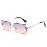 Rimless sunglasses women square - Heritage cosmetics and beauty care