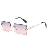 Rimless sunglasses women square - Heritage cosmetics and beauty care