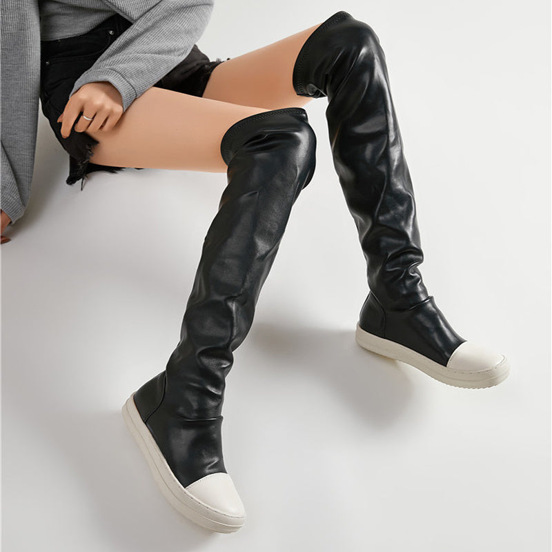 Black Long Boots Fashion Winter Shoes Women Waterproof Platform Boots - Heritage cosmetics and beauty care