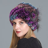 European And American Women's Fur Knitted Hats - Heritage cosmetics and beauty care