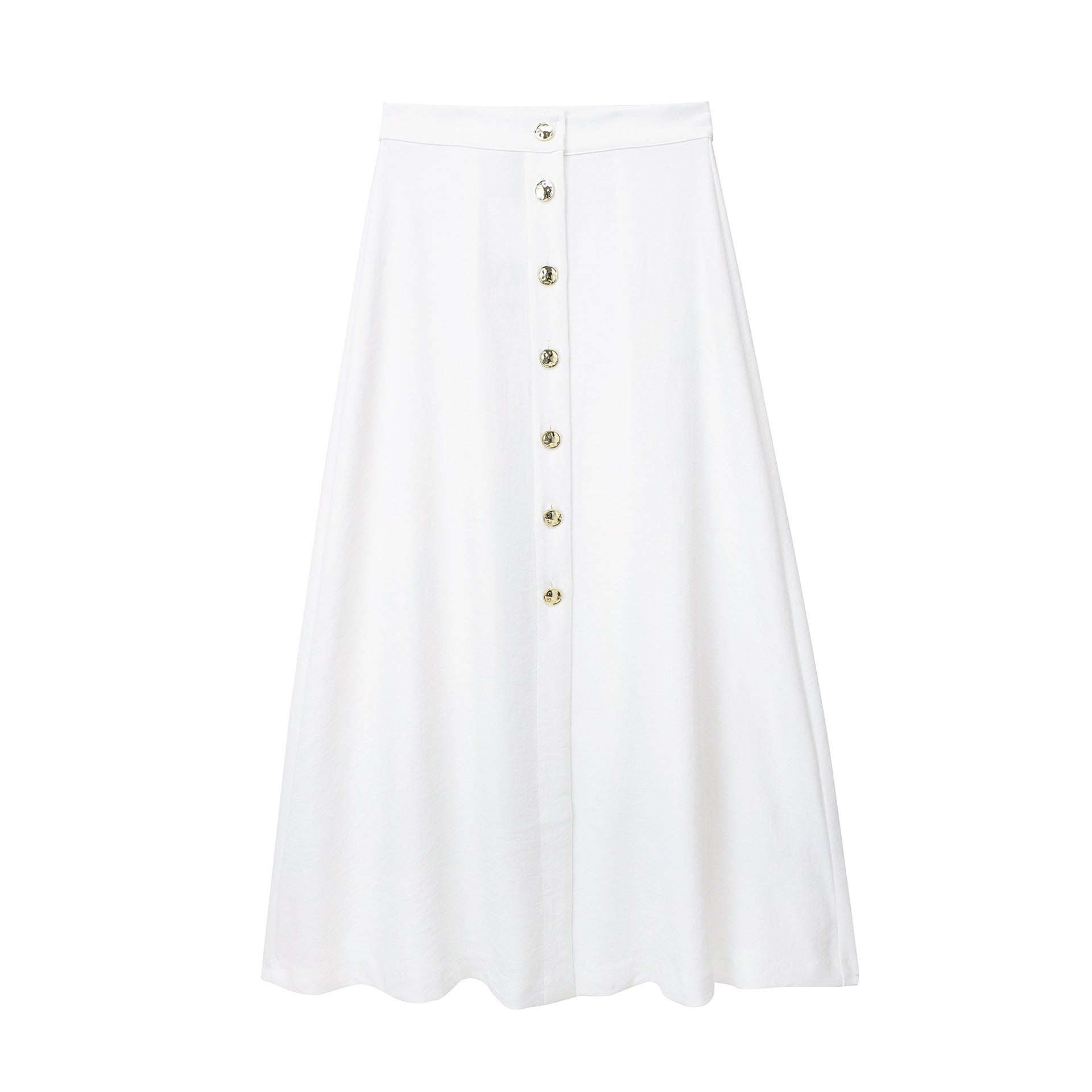 Commuter Golden Fastener Decoration Skirt - Heritage cosmetics and beauty care