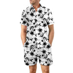 European Size Men's Casual Loose Shirt Suit Hawaii Seaside 3d Digital Printing Beach Short Sleeve Shorts - Heritage cosmetics and beauty care