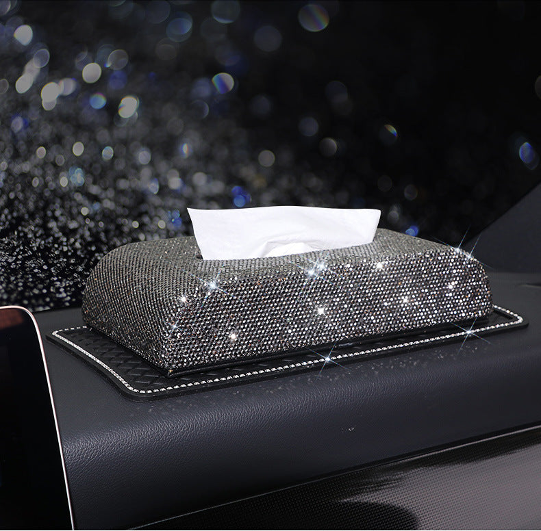 Tissue Box For Car Diamond Car Napkin Paper Box - Heritage cosmetics and beauty care